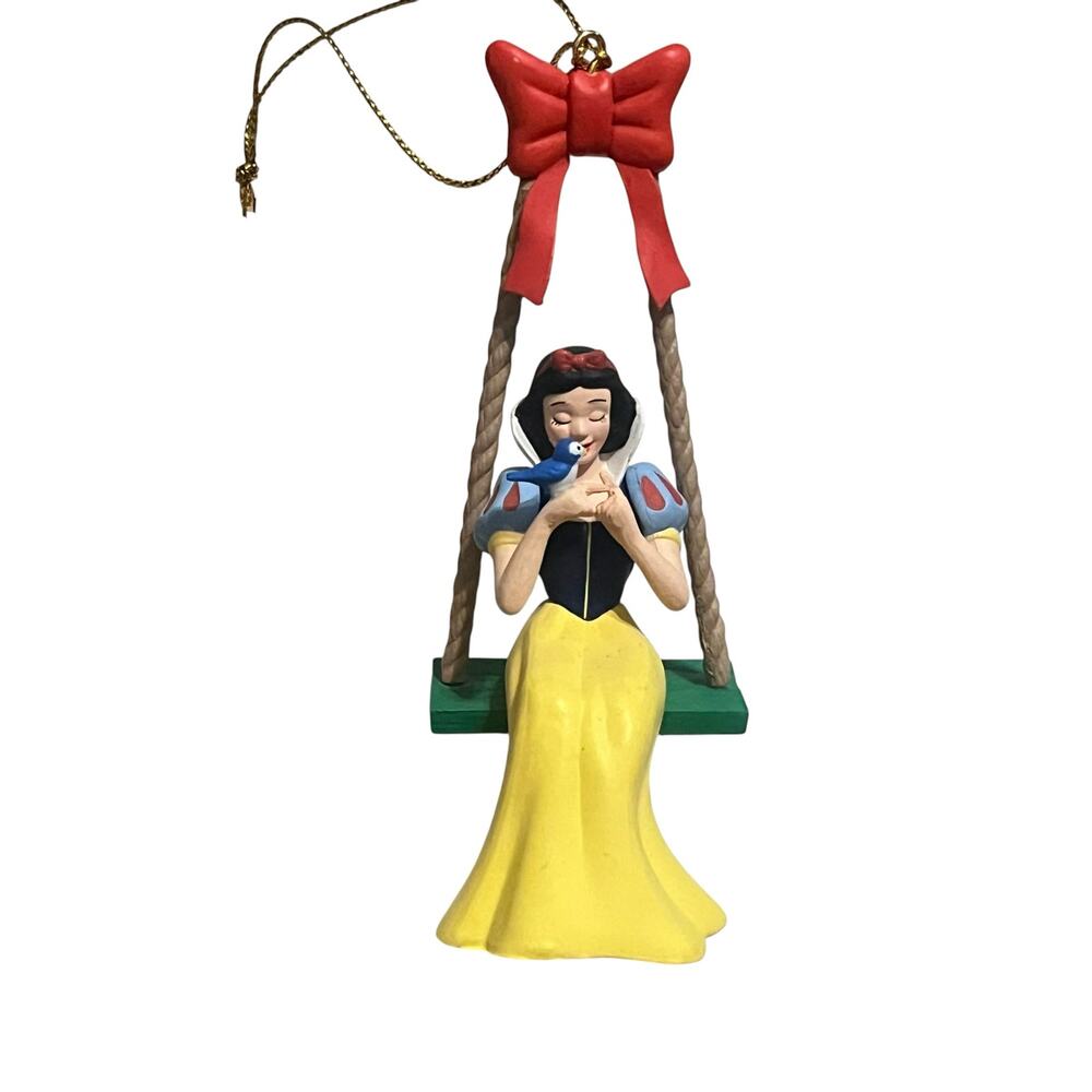 Vintage Disney Store Snow White Swing Ornament